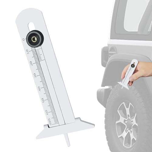 Jingyash Reifenprofilmesser - Reifenprofilmesser - Edelstahl T-förmiges Lineal Messgerät für Wartung von Autos Inspektion von LKWs und Überwachung im Außenbereich Jingyash Reifenprofilmesser - Reifenprofilmesser - Edelstahl T-förmiges Lineal Messgerät für Wartung von Autos Inspektion von LKWs und Überwachung im Außenbereich von Jingyash