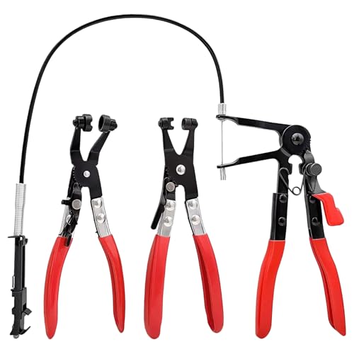 Jingyash Schlauchschellenzange | Präzisionsausführung für Schlauchschellen Kit - 3-teiliges Set von multifunktionalen Rohrzangen für Bereiche wie Heizung, Motor, Sanitär, Automobil und Jingyash Schlauchschellenzange | Präzisionsausführung für Schlauchschellen Kit - 3-teiliges Set von multifunktionalen Rohrzangen für Bereiche wie Heizung, Motor, Sanitär, Automobil und von Jingyash