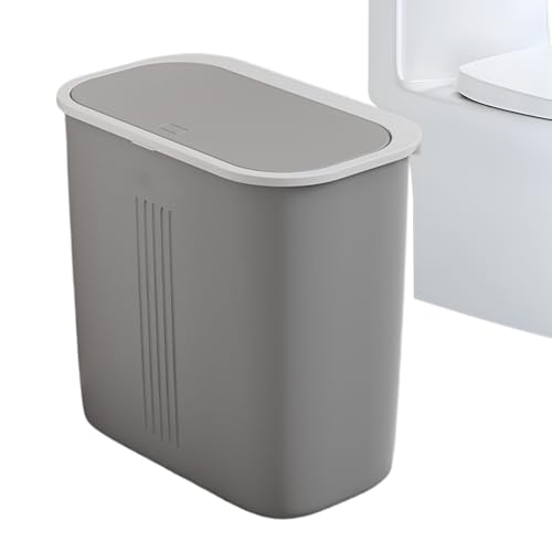 Jingyash Schmaler Mülleimer Mit Deckel | Push Mülleimer,Berührungsloser Deckel Behälter Mit Geruchsblockierung Für Küche Waschbecken Badezimmer Nachttisch Wäscheraum Jingyash Schmaler Mülleimer Mit Deckel | Push Mülleimer,Berührungsloser Deckel Behälter Mit Geruchsblockierung Für Küche Waschbecken Badezimmer Nachttisch Wäscheraum von Jingyash