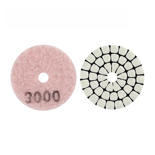 Jingyingtt 1 Stück 2 Zoll 50 mm Diamant-Polierpad Stein-Trockenschleifpads Marmor-Polierpad-Typ for Granit-Marmor-Schleifscheibe Elektrowerkzeug Körnung 50–3000 von Jingyingtt
