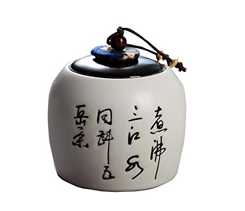 Jingyun Japanisches traditionelles Teedose-Keramik-Tee-Kanister-Tee-Glas-Ausgangsverzierung A07 von Jingyun