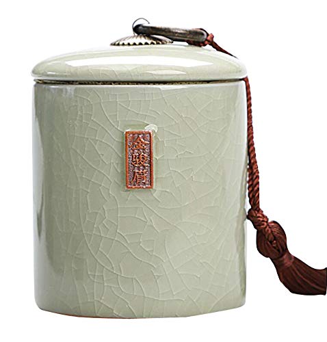 Jingyun Japanisches traditionelles Teedose-Keramik-Tee-Kanister-Tee-Glas-Ausgangsverzierung B09 von Jingyun