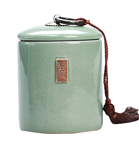 Jingyun Japanisches traditionelles Teedose-Keramik-Tee-Kanister-Tee-Glas-Ausgangsverzierung B11 von Jingyun
