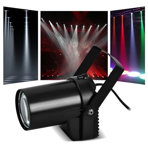 Jinlaili Punktstrahler für 5w Led-Pin Spots,Led Pin Spots Spiegelkugel Scheinwerfer,LED DJ Effekt Licht,LED Pin Spot Lichter,LED Bühnenlicht Punktstrahler,für Disco KTV Bar Club Party Entertainment von Jinlaili