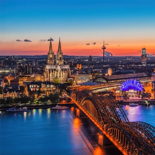 5D Diamond Painting Erwachsene Kit Kölner Dom Diamant Painting Bilder,DIY Diamond Art für Erwachsene Kinder Kristall Strass Kreuzstich Stickerei Malen Nach Zahlen Wand Deko Rundbohrer,30x30cm 5D Diamond Painting Erwachsene Kit Kölner Dom Diamant Painting Bilder,DIY Diamond Art für Erwachsene Kinder Kristall Strass Kreuzstich Stickerei Malen Nach Zahlen Wand Deko Rundbohrer,30x30cm von Jinmer
