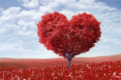 Rotes Herz Baum Diamond Painting Set,5D DIY Diamant Painting Bilder Voller Vierkant-Bohrer Kristall Stickerei Kreuzstich Kunsthandwerk Home Schlafzimmer Büro Wand Dekoration,25x45cm Rotes Herz Baum Diamond Painting Set,5D DIY Diamant Painting Bilder Voller Vierkant-Bohrer Kristall Stickerei Kreuzstich Kunsthandwerk Home Schlafzimmer Büro Wand Dekoration,25x45cm von Jinmer