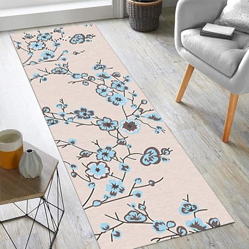Läuferteppich, Lange Teppichläufer mit Rutschfester Rückseite, Leicht Zu Reinigende Flur-Bodenmatte, 80X200CM Fußmatte 1m/1,5m/2m/3m/3,5m/4m/4,5m/5m/6m Länge(80×250cm) von Jinnrug