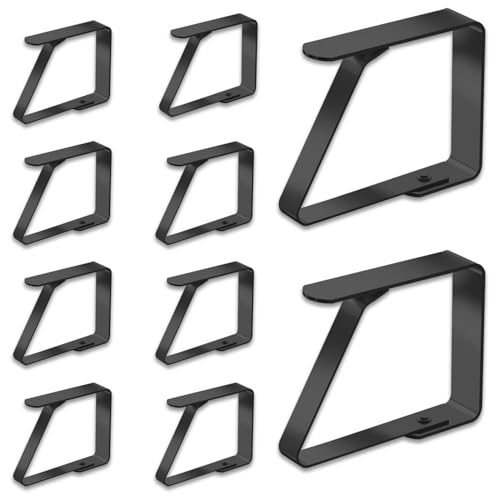 Jinpojun 10 Stück Tischtuchklammern, Tischdeckenklammer Edelstahl, Tischdeckenklammern Outdoor, Tischtuch Clips zur 3cm stärke gartentisch Jinpojun 10 Stück Tischtuchklammern, Tischdeckenklammer Edelstahl, Tischdeckenklammern Outdoor, Tischtuch Clips zur 3cm stärke gartentisch von Jinpojun