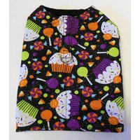 Halloween Hundegeschirr Weste Candy Cupcake Bedruckt, Mit Fleece Gefüttert von JinsK9Kreations