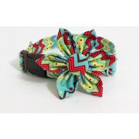 Hundehalsband Blumen-Set - Chevron Auf Bestellung in Ihrer Wahl Der Größe Hundehalsband Blumen-Set - Chevron Auf Bestellung in Ihrer Wahl Der Größe von JinsK9Kreations