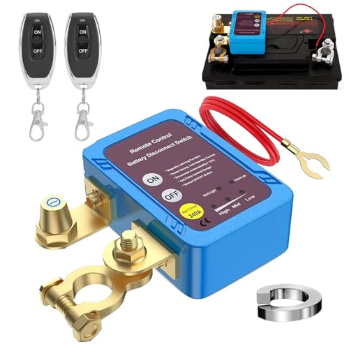 Drahtlose Ferngesteuerter Auto Trennschalter, 12V Batterie Trennschalter 240A, Batterie Intelligenter Ausschaltschalter Switch Anti-Diebstahl, Automatische Abschaltung Schalter für Auto SUV von JinsenTGG