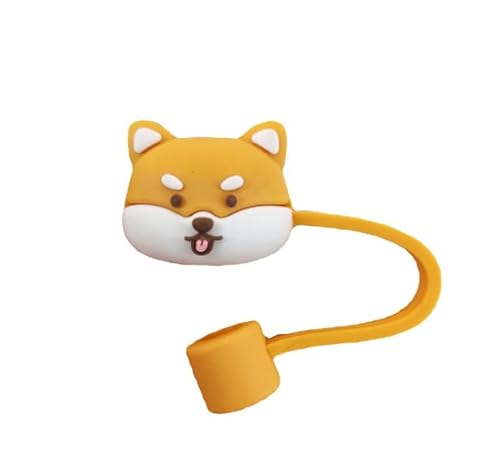 Shiba Inu Strohhalm-Abdeckung für Stanley Becher mit einem Fassungsvermögen von 10 und 850 ml, 10 mm Silikon-Trinkhalm-Abdeckkappe für Stanley-Cup-Zubehör, niedlicher Strohhalm-Aufsatz für Shiba Inu Strohhalm-Abdeckung für Stanley Becher mit einem Fassungsvermögen von 10 und 850 ml, 10 mm Silikon-Trinkhalm-Abdeckkappe für Stanley-Cup-Zubehör, niedlicher Strohhalm-Aufsatz für von Jinshining