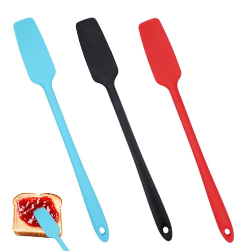 3 Stück Silicone Spatula,28.2 x 3.3 cm Langer Griff Silikon Spatel,BPA-frei,Silikon Glasspatel Hitzebeständig,Antihaft,Nahtlose,Teigschaber Silikon für Backen Verteilen und Mischen Lebensmitteln 3 Stück Silicone Spatula,28.2 x 3.3 cm Langer Griff Silikon Spatel,BPA-frei,Silikon Glasspatel Hitzebeständig,Antihaft,Nahtlose,Teigschaber Silikon für Backen Verteilen und Mischen Lebensmitteln von Jinsion