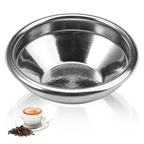 54mm Kaffee Filterkorb Sieb, Wiederverwendbare Edelstahl Siebträgerfilterkorb, Espresso Filterkorb, Kaffeesieb Filterkorb Espresso Sieb, 1 Tassen Druckloser Filterkorb für Zuhause Büro Und Cafe 54mm Kaffee Filterkorb Sieb, Wiederverwendbare Edelstahl Siebträgerfilterkorb, Espresso Filterkorb, Kaffeesieb Filterkorb Espresso Sieb, 1 Tassen Druckloser Filterkorb für Zuhause Büro Und Cafe von Jinsion