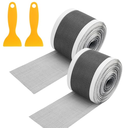 Abfluss Haarfänger,7 cm×10 m Dusche Haarfänger,2 Stück Haarsieb Duschrinne,Abflusssieb Haarsieb Dusche Selbstklebend für Duschen Badewannen, Küchen,Einweg Duschabfluss Mesh Aufkleber,Drain Sticker von Jinsion