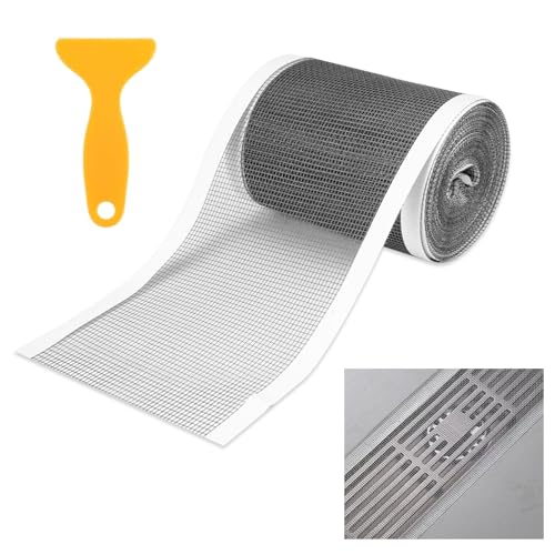 Haarsieb Duschrinne,10 cm x 10 m Netz Abfluss Haare Dusche Selbstklebend,Duschabfluss Mesh Aufkleber mit Plastikspachtel,Duschrinne Haarsieb,Duschrinne Haarfänger für Duschen Badewannen,Küchen,Balkon Haarsieb Duschrinne,10 cm x 10 m Netz Abfluss Haare Dusche Selbstklebend,Duschabfluss Mesh Aufkleber mit Plastikspachtel,Duschrinne Haarsieb,Duschrinne Haarfänger für Duschen Badewannen,Küchen,Balkon von Jinsion