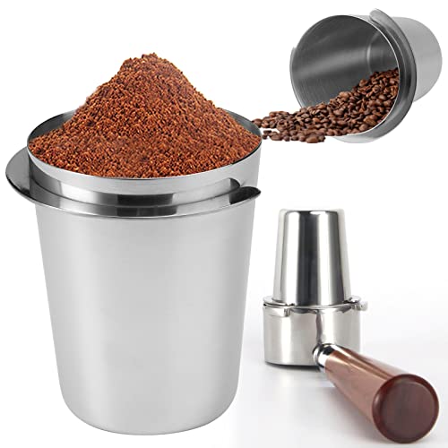 Jinsion Kaffee Siebträger Dosierbecher,51mm Edelstahl Kaffeeverteiler Kaffee Dosierbecher Kaffeepulver Empfangstasse Dosing Cup Siebträger Sage Dosierbecher Pulver-Feederteil für Espressomaschine Jinsion Kaffee Siebträger Dosierbecher,51mm Edelstahl Kaffeeverteiler Kaffee Dosierbecher Kaffeepulver Empfangstasse Dosing Cup Siebträger Sage Dosierbecher Pulver-Feederteil für Espressomaschine von Jinsion