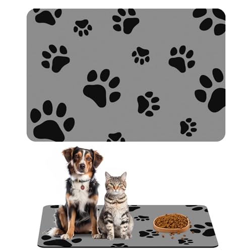 Napfunterlage Hunde und Katze, 60x40 cm Super Saugfähige Futtermatte für Haustier, Schnelltrocknend Kieselgur Futternapf Unterlage, Anti-Rutsch Futtermatte Hund, Wasserdicht Futtermatte Für Haustiere Napfunterlage Hunde und Katze, 60x40 cm Super Saugfähige Futtermatte für Haustier, Schnelltrocknend Kieselgur Futternapf Unterlage, Anti-Rutsch Futtermatte Hund, Wasserdicht Futtermatte Für Haustiere von Jinsion