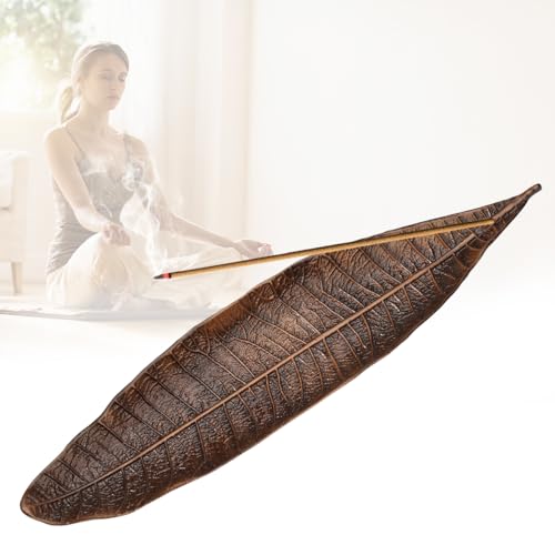 Räucherstäbchen Halter Incense Holder Duftstäbchen Rauchstäbchen Halter Leaf Raucherstäbchenhalter Ash Catcher Messing-Halter Kegelspule Räuchergefäß für Zuhause, Büro, Yoga, Meditation Räucherstäbchen Halter Incense Holder Duftstäbchen Rauchstäbchen Halter Leaf Raucherstäbchenhalter Ash Catcher Messing-Halter Kegelspule Räuchergefäß für Zuhause, Büro, Yoga, Meditation von Jinsion
