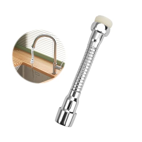 Wasserhahnverlängerung Küche, Wasserhahn Verlängerung Küche, 360° Flexible Wasserhahn Aufsatz Verlängerung, Hahnschlauch 360 Grad für Wasserhähne für Küchen, Bädern, Toilette, 14 cm von Jinsion
