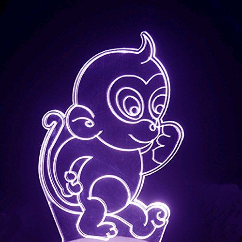 Jinson well 3D Affe Gorilla Nachtlicht led Lampe optische Nacht licht Illusion 7 Farbwechsel Touch Switch Tisch Schreibtisch Dekoration Lampen Acryl Flat USB Spielzeug Jinson well 3D Affe Gorilla Nachtlicht led Lampe optische Nacht licht Illusion 7 Farbwechsel Touch Switch Tisch Schreibtisch Dekoration Lampen Acryl Flat USB Spielzeug von Jinson well