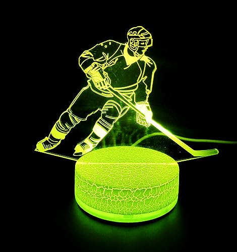 Jinson well 3D Eishockey Spieler led Nachtlicht Lampe optische Nacht licht Illusion 7 Farbwechsel Touch Switch Tisch Schreibtisch Dekoration Lampen mit Acryl Flat ABS Base USB Spielzeug Jinson well 3D Eishockey Spieler led Nachtlicht Lampe optische Nacht licht Illusion 7 Farbwechsel Touch Switch Tisch Schreibtisch Dekoration Lampen mit Acryl Flat ABS Base USB Spielzeug von Jinson well