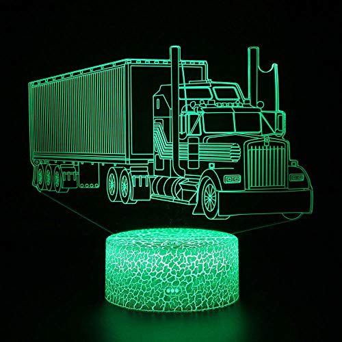 Jinson well 3D LKW Nachtlicht Lampe optische Nacht licht Illusion 7 Farbwechsel Touch Switch Tisch Schreibtisch Dekoration Lampen mit Acryl USB Spielzeug Jinson well 3D LKW Nachtlicht Lampe optische Nacht licht Illusion 7 Farbwechsel Touch Switch Tisch Schreibtisch Dekoration Lampen mit Acryl USB Spielzeug von Jinson well