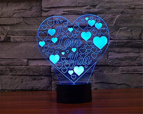Jinson well 3D Liebe Herz Nachtlicht led Lampe optische Nacht licht Illusion 7 Farbwechsel Touch Tisch Schreibtisch Dekoration Lampen mit Acryl USB Spielzeug Jinson well 3D Liebe Herz Nachtlicht led Lampe optische Nacht licht Illusion 7 Farbwechsel Touch Tisch Schreibtisch Dekoration Lampen mit Acryl USB Spielzeug von Jinson well