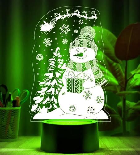 Jinson well 3D Schneemann Nachtlicht led licht Lampe optische Nacht licht Illusion 7 Farbwechsel Tisch Schreibtisch Dekoration Lampen mit Acryl Flat ABS Base USB Spielzeug Jinson well 3D Schneemann Nachtlicht led licht Lampe optische Nacht licht Illusion 7 Farbwechsel Tisch Schreibtisch Dekoration Lampen mit Acryl Flat ABS Base USB Spielzeug von Jinson well