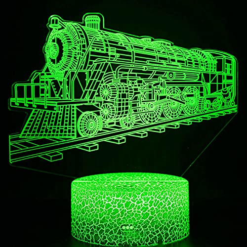 Jinson well 3D bus Lampe led auto zug optische Illusion Nachtlicht, 7 Farbwechsel Touch Switch Tisch Schreibtisch Dekoration Lampen mit Acryl Base USB Spielzeug von Jinson well