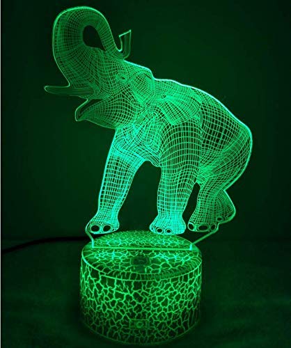 Jinson well 3D elefant Lampe optische Illusion Nachtlicht led licht 7 Farbwechsel Touch Switch Tisch Schreibtisch Dekoration Lampen Acryl Base USB Kabel Spielzeug Jinson well 3D elefant Lampe optische Illusion Nachtlicht led licht 7 Farbwechsel Touch Switch Tisch Schreibtisch Dekoration Lampen Acryl Base USB Kabel Spielzeug von Jinson well
