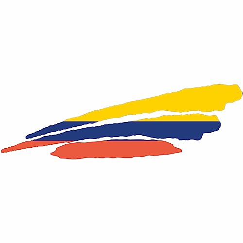 JINTORA - Autoaufkleber Tuning - Auto Aufkleber Kolumbien - 200x64 mm - 3 Streifen Flagge - Auto Sticker Bus Fenster Heckscheibe Camper wetterfest Outdoor Sticker Auto Deko LKW Tuning Selbstklebend von Jintora