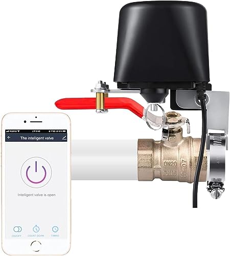 Jinvoo Smart Water Valve, WLAN-Wasserventil, verbesserte Version des intelligenten Wasserventil-Schließens, automatischer Kugelhahn-Bewässerungstimer, kompatibel mit Alexa und Google von Jinvoo