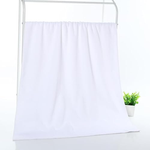 JinweiS 1 x Badezimmer-Handtücher aus reiner Baumwolle, superweich, sehr saugfähig, Handtuch für Dusche, Pool, Spa, Fitnessstudio, Handtuch für den täglichen Gebrauch, 70 x 140 cm, Weiß 01 JinweiS 1 x Badezimmer-Handtücher aus reiner Baumwolle, superweich, sehr saugfähig, Handtuch für Dusche, Pool, Spa, Fitnessstudio, Handtuch für den täglichen Gebrauch, 70 x 140 cm, Weiß 01 von JinweiS