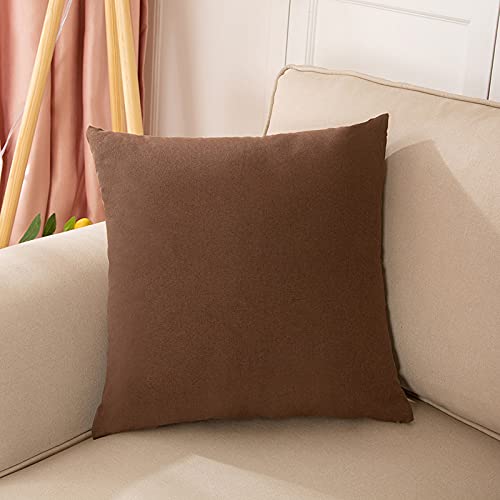 JinweiS 1 x einfarbiger Leinen-Kissenbezug, klassisch und zeitlos, reine Farbe, schlichter Kissenbezug, mit jedem Bett ist brillant, 50 x 50 cm (dunkler Kaffeebraun JinweiS 1 x einfarbiger Leinen-Kissenbezug, klassisch und zeitlos, reine Farbe, schlichter Kissenbezug, mit jedem Bett ist brillant, 50 x 50 cm (dunkler Kaffeebraun von JinweiS