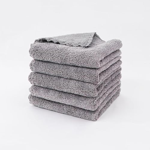 JinweiS 10 Stück Küchen-Geschirrtücher, geruchsneutral, wiederverwendbar, super saugfähig, Korallen-Fleece-Reinigungstücher, antihaftbeschichtet, Öl, waschbar, schnell trocknend, 25 x 25 cm (grau) JinweiS 10 Stück Küchen-Geschirrtücher, geruchsneutral, wiederverwendbar, super saugfähig, Korallen-Fleece-Reinigungstücher, antihaftbeschichtet, Öl, waschbar, schnell trocknend, 25 x 25 cm (grau) von JinweiS