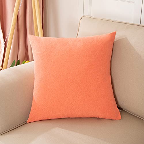 JinweiS 2 Kissenbezüge aus einfarbigem Leinen, klassisch und zeitlos, reine Farbe, schlicht, mit jedem Bett ist brillant, 40 x 60 cm, Orange JinweiS 2 Kissenbezüge aus einfarbigem Leinen, klassisch und zeitlos, reine Farbe, schlicht, mit jedem Bett ist brillant, 40 x 60 cm, Orange von JinweiS