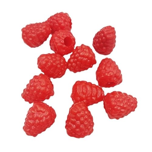 JinweiS 20 Stück künstliche Himbeeren, lebensechte Kunststofffrucht Himbeeren, realistische Himbeere Fotografie Requisiten Display Küche Dekoration Schrank Party Dekorationen Rot von JinweiS