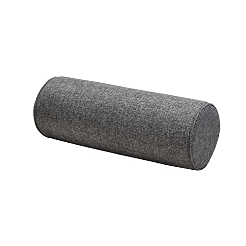 JinweiS 40,6 x 15,2 cm Auto-Rundhals-Kissen mit waschbarem Baumwollbezug bietet beste Unterstützung. (Dunkelgrau) von JinweiS