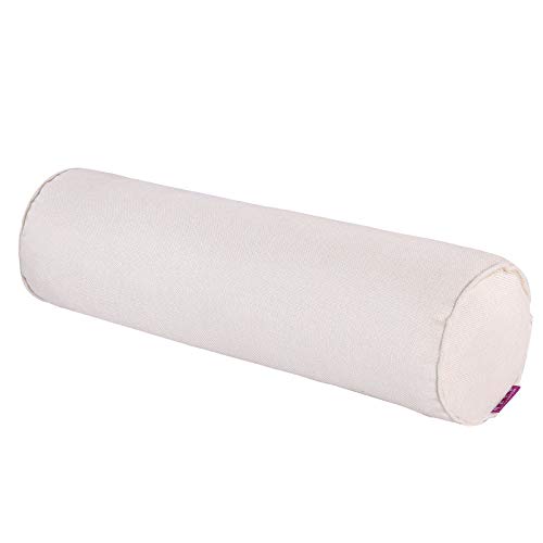JinweiS 40,6 x 15,2 cm Auto-Rundhals-Kissen mit waschbarem Baumwollbezug bietet beste Unterstützung. (Weiß) von JinweiS