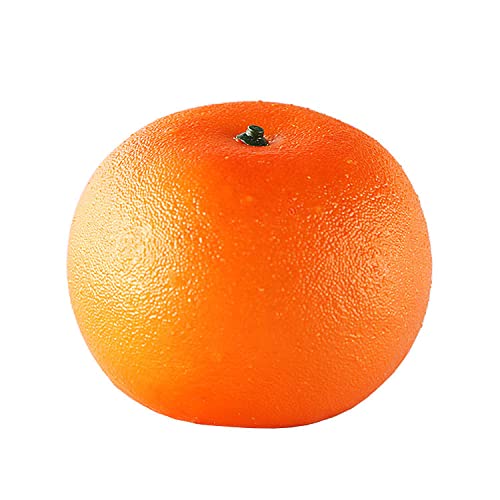JinweiS 6 Stück Künstliche Orange Set, Lebensechte Simulation von Orangen, Realistische Gefälschte Früchte für Familientreffen, Küchenschrank Dekoration, Supermarkt Fotografie Requisiten von JinweiS
