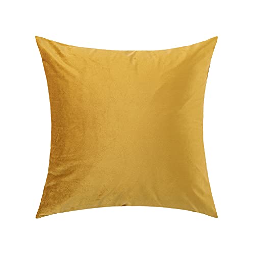 JinweiS Dekorativer Kissenbezug im Bauernhaus-Stil, moderner Kissenbezug für Sofa, Couch, Wohnzimmer, 45,7 x 45,7 cm, Gelb 03 von JinweiS