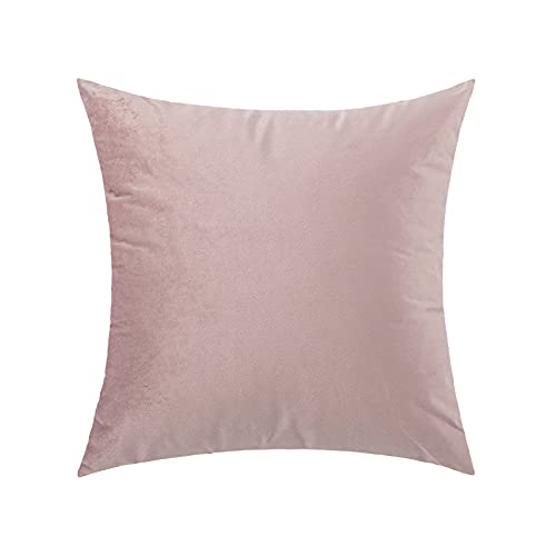 JinweiS Dekorativer Kissenbezug im Bauernhaus-Stil, moderner Kissenbezug für Sofa, Couch, Wohnzimmer, 45,7 x 45,7 cm, Rosa 05 von JinweiS