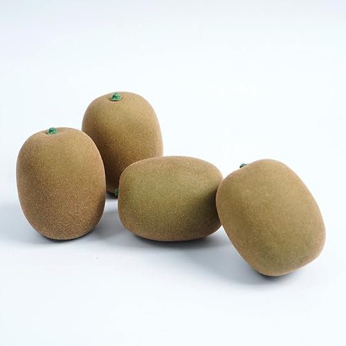 JinweiS Künstliche Früchte, Set aus Schaumstoff-Früchten für Dekoration, dekoratives Obst für Zuhause, Party, Vasenfüller, Fotografie-Requisiten (Kiwi-Früchte, 5 Stück) von JinweiS