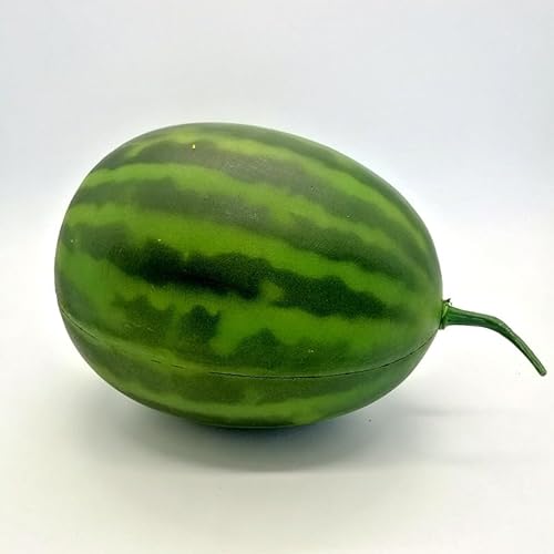 JinweiS Künstliche Früchte, Set aus Schaumstoff-Früchten für Dekoration, dekoratives Obst für Zuhause, Party, Vasenfüller, Fotografie-Requisiten (Wassermelone, 1 Stück) von JinweiS