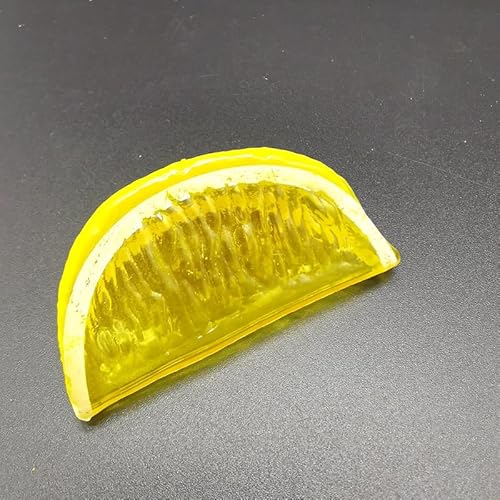 JinweiS Künstliche Früchte, künstliche Früchte, Kunststoffobst für Dekoration, dekoratives Obst für Zuhause, Party, Vasenfüller, Fotografie-Requisiten (gelbe Zitrone, 10 Stück) B von JinweiS