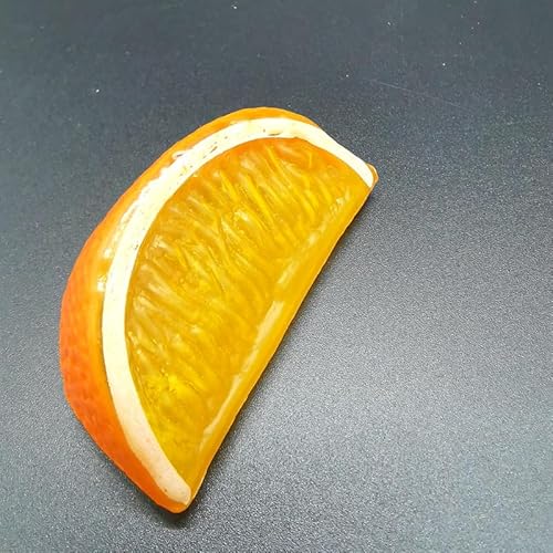 JinweiS Künstliche Früchte-Set, Kunststoffobst für Dekoration, dekoratives Obst für Zuhause, Party, Vasenfüller, Fotografie-Requisiten (Orange Zitrone, 20 Stück) B von JinweiS