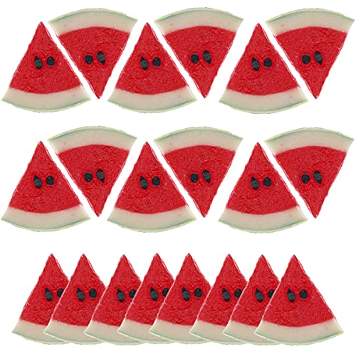 JinweiS Künstliche Früchte-Set, Kunststoffobst für Dekoration, dekoratives Obst für Zuhause, Party, Vasenfüller, Fotografie-Requisiten (Wassermelonenscheibe, 10 Stück) von JinweiS