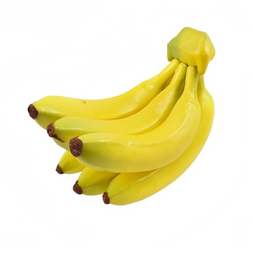 JinweiS Realistische realistische künstliche Bananenstrauß simulierte Obstdekoration gefälschte Lebensmittel Modell Display Fotografie Requisite Küche Hochzeit Home Party Dekoration - 6 Köpfe JinweiS Realistische realistische künstliche Bananenstrauß simulierte Obstdekoration gefälschte Lebensmittel Modell Display Fotografie Requisite Küche Hochzeit Home Party Dekoration - 6 Köpfe von JinweiS