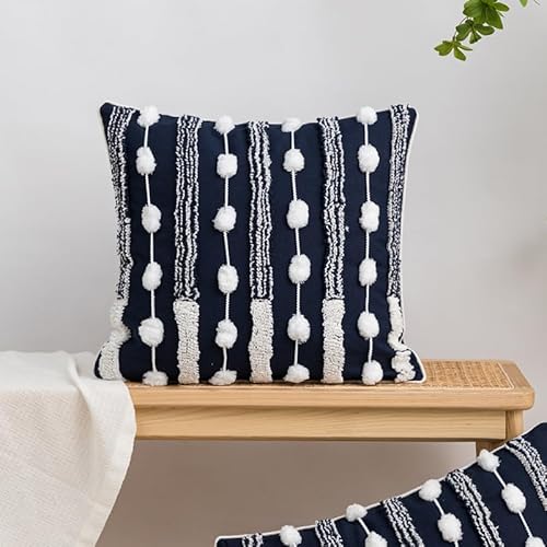 JinweiS Superweiche Boho-Kissenbezüge, dekorative Wurfkissen für Frühling, Couch, Wohnzimmer, 45,7 x 45,7 cm, B von JinweiS